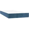 Image de vidaXL Vidaxl Matelas De Lit À Ressorts Ensachés Bleu Foncé 90x200x20 Cm