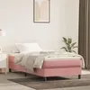 Image de vidaXL Matelas de lit à ressorts ensachés Rose 90x200x20 cm Velours347733