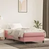 Image de vidaXL Matelas de lit Ã  ressorts ensachÃ©s Rose 90x200x20 cm Velours