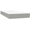 Image de vidaXL Matelas de lit Ã  ressorts ensachÃ©s Gris clair 100x200x20 cm