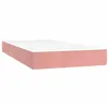 Image de vidaXL Matelas de lit Ã  ressorts ensachÃ©s Rose 100x200x20 cm Velours