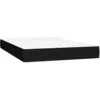 Image de vidaXL Matelas de lit Ã  ressorts ensachÃ©s Noir 120x200x20 cm Tissu