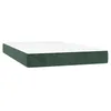 Image de vidaXL Matelas de lit Ã  ressorts ensachÃ©s Vert foncÃ© 120x200x20 cm