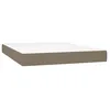 Image de vidaXL Matelas de lit Ã  ressorts ensachÃ©s Taupe 140x190x20 cm Tissu
