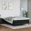 Image de vidaXL Matelas de lit à ressorts ensachés Noir 140x190x20cm Similicuir347782