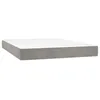 Image de vidaXL Matelas de lit Ã  ressorts ensachÃ©s Gris clair 140x190x20 cm