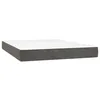 Image de vidaXL Matelas de lit Ã  ressorts ensachÃ©s Gris foncÃ© 140x200x20 cm