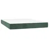 Image de vidaXL Matelas de lit Ã  ressorts ensachÃ©s Vert foncÃ© 140x200x20 cm