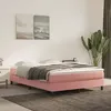 Image de vidaXL Matelas de lit à ressorts ensachés Rose 140x200x20 cm Velours347813