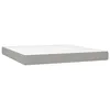 Image de vidaXL Matelas de lit Ã  ressorts ensachÃ©s Gris clair 160x200x20 cm
