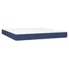 Image de vidaXL Matelas de lit Ã  ressorts ensachÃ©s Bleu 160x200x20 cm Tissu
