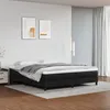Image de vidaXL Matelas de lit à ressorts ensachés Noir 180x200x20cm Similicuir347842