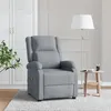 Image de vidaXL Fauteuil de massage Gris clair Tissu