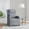 Image de vidaXL Vidaxl Fauteuil De Massage Gris Clair Tissu