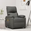 Image de vidaXL Vidaxl Fauteuil De Massage Gris Foncé Tissu