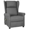 Image de vidaXL Fauteuil de massage Gris clair Tissu348516