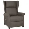 Image de vidaXL Fauteuil de massage Marron Tissu348520