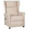 Image de vidaXL Fauteuil de massage Crème Tissu