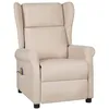 Image de vidaXL Fauteuil de massage CrÃ¨me Tissu