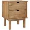 Image de vidaXL Vidaxl Table De Chevet Otta 45x39x57 Cm Bois De Pin Massif