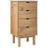 Image de vidaXL Vidaxl Commode Otta 46x39,5x90 Cm Bois De Pin Massif