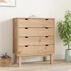 Image de vidaXL Commode OTTA 76,5x39,5x90 cm Bois de pin massif348582