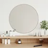 Image de vidaXL vidaXL Miroir mural Argenté Ø 50 cm Rond