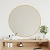 Image de vidaXL vidaXL Miroir mural Doré Ø 60 cm Rond