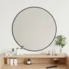 Image de vidaXL vidaXL Miroir mural Noir Ø 60 cm Rond