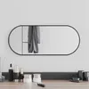 Image de vidaXL Miroir mural Noir 60x25 cm Ovale348204