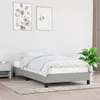 Image de vidaXL Cadre de lit sans matelas gris clair 80x200 cm tissu346672