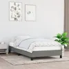 Image de vidaXL Cadre de lit Gris foncé 90x190 cm Tissu