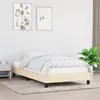 Image de vidaXL Cadre de lit sans matelas crème 90x190 cm tissu346685