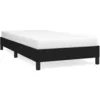 Image de vidaXL Cadre de lit Noir 90x200 cm Tissu