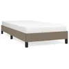 Image de vidaXL Cadre de lit Taupe 90x200 cm Tissu