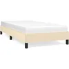 Image de vidaXL Vidaxl Cadre De Lit Crème 90 X 200 Cm Tissu