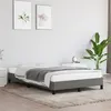 Image de vidaXL Cadre de lit Gris foncé 120 x 200 cm Tissu