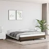 Image de vidaXL Cadre de lit Marron foncé 160x200 cm Tissu