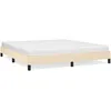 Image de vidaXL Vidaxl Cadre De Lit Crème 160 X 200 Cm Tissu