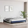 Image de vidaXL Cadre de lit Bleu 160x200 cm Tissu