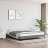 Image de vidaXL Cadre de lit sans matelas gris foncé 180x200 cm tissu346737