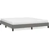 Image de vidaXL Vidaxl Cadre De Lit Gris Foncé 180 X 200 Cm Tissu