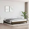 Image de vidaXL Cadre de lit Marron foncé 180x200 cm Tissu