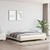 Image de vidaXL Cadre de lit sans matelas crème 180x200 cm tissu346741