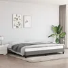 Image de vidaXL Cadre de lit Gris foncé 200 x 200 cm Tissu