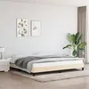 Image de vidaXL Cadre de lit sans matelas crème 200x200 cm tissu346749