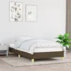 Image de vidaXL Cadre de lit Marron foncé 90x190 cm Tissu