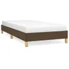 Image de vidaXL Cadre de lit Marron foncÃ© 90x190 cm Tissu