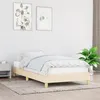Image de vidaXL Cadre de lit sans matelas crème 90x200 cm tissu