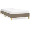 Image de vidaXL Cadre de lit Taupe 100x200 cm Tissu